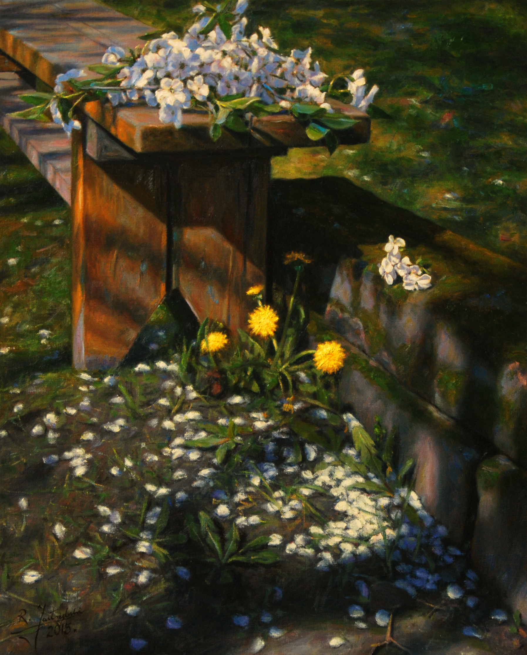 Cztery pory roku - wiosna, olej na płótnie, 50x40cm, 2015
